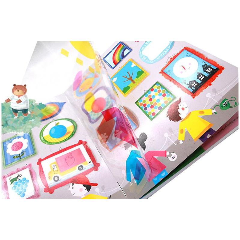 触摸认知书4册 [正版]Usborne出品颜色的奥秘孩子的色彩启蒙全书Big Book of Colours色彩识别11