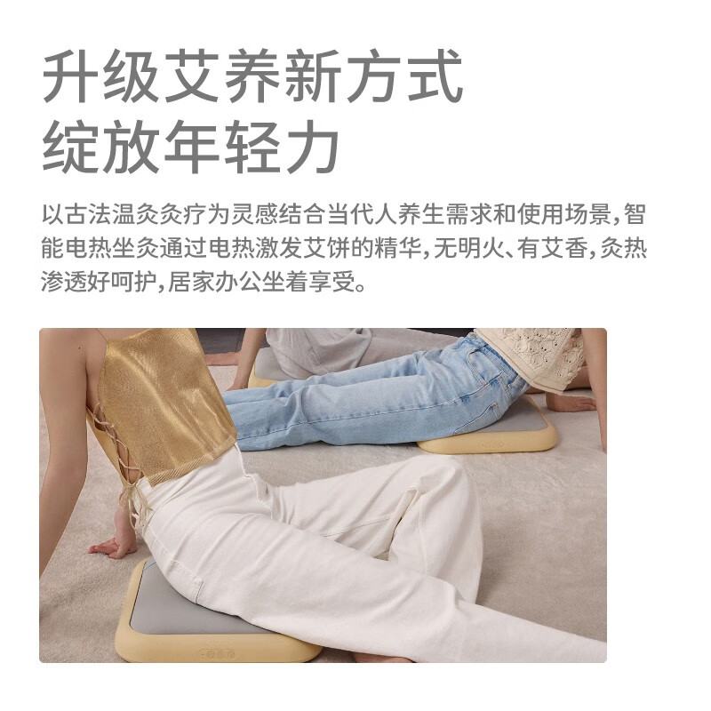 左点zdeer智能艾蒲团艾灸坐垫无烟坐灸仪艾灸凳椅智能熏蒸艾灸盒加热仪器家用温灸仪热敷按摩节日礼物 智能艾蒲团高清大图