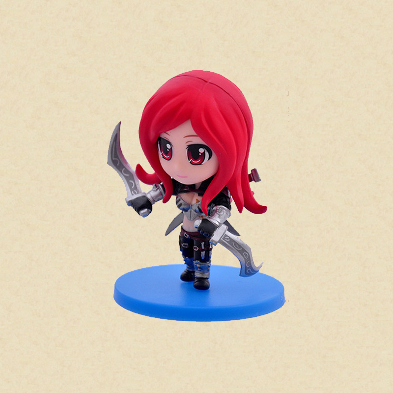 游戏手办18款q版lol盒装卡特琳娜索拉卡模型摆件lol手办公仔