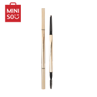 名创优品(miniso) 小金管自动眉笔新手双头不易晕染显色顺滑自然[棕色]
