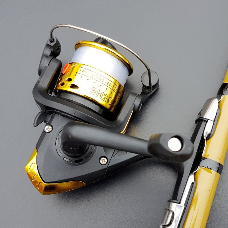 200型渔线轮特价海竿路亚竿轮筏竿滑轮手摇轮线轮纺车式渔轮渔具