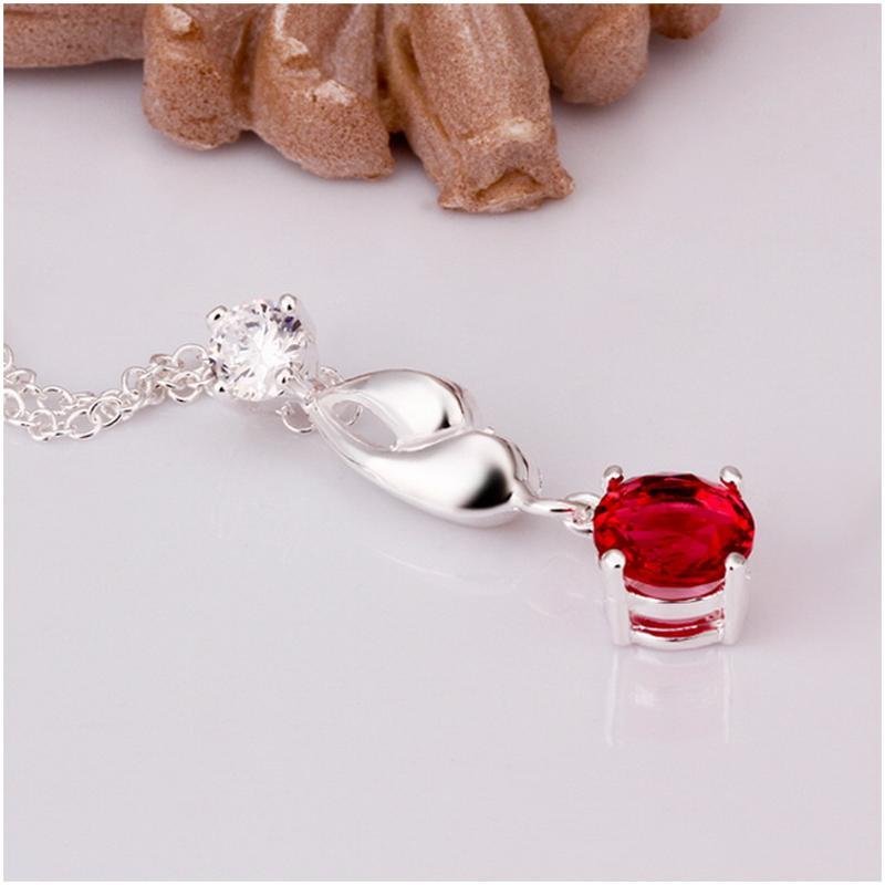 N496 Women Silver Necklace 镀925纯银女项链日韩版锁骨链潮人送女朋友七夕情人节礼物