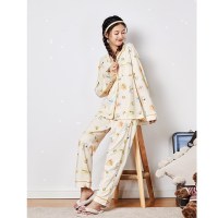 唐狮史努比纯棉长袖睡衣女春秋两爱全棉薄款睡裙外穿家居服夏