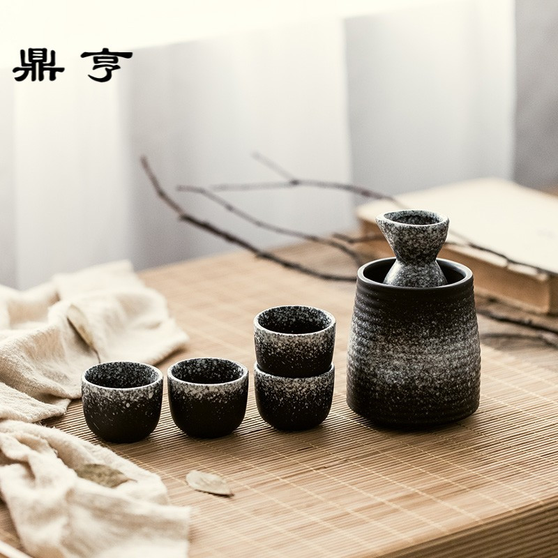鼎亨日式陶瓷清酒酒具套装温酒器烫酒壶热酒壶家用黄酒瓶白酒杯分