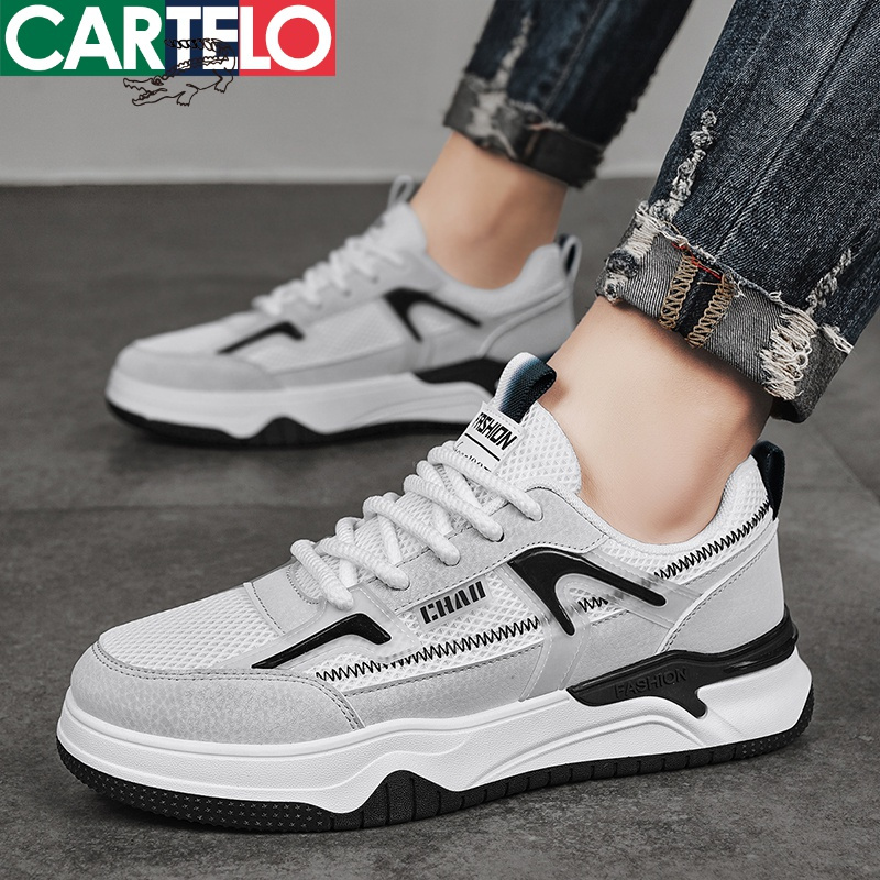 线下专柜同款卡帝乐鳄鱼cartelo新款舒适百搭男士板鞋潮鞋休闲鞋男鞋