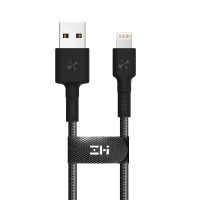 ZMI USB Cable 1m 黑色苹果编织数据充电线 通过苹果MFI认证 支持快充 稳定高效耐用