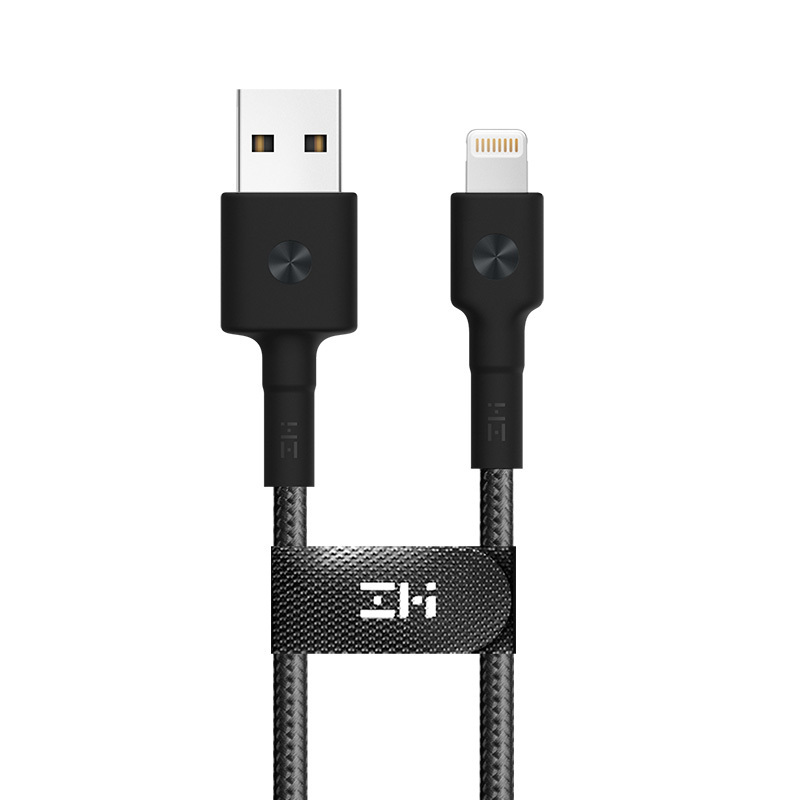 ZMI USB Cable 1m 黑色苹果编织数据充电线 通过苹果MFI认证 支持快充 稳定高效耐用