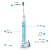 飞利浦(Philips)电动牙刷HX6711 声波震动式 充电式 电动牙刷 成人款电动牙刷62000转
