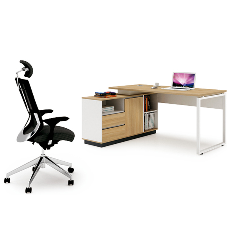 鸿业盛大FSH90-0106办公家具电脑桌办公桌简约现代1.6米小班台主管桌经理桌1600L*1200W*750H高清大图