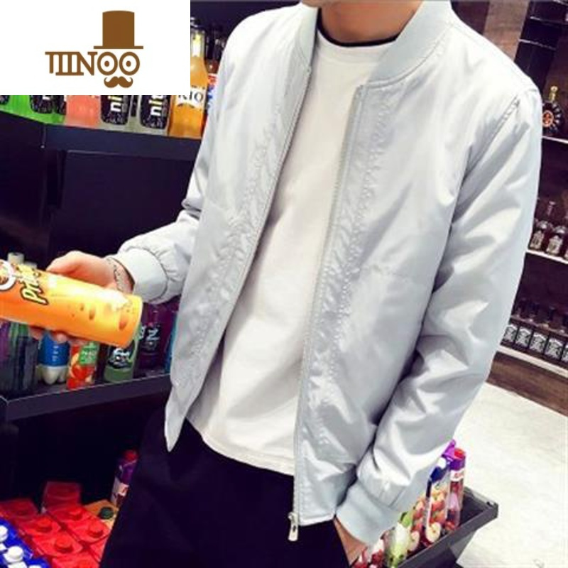 YANXU男士2021新款夹克韩版潮流黑色外套棒球服春装休闲上衣潮