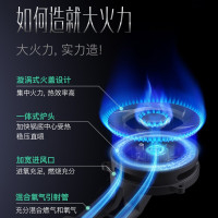 华帝(vatti)4.2KW大火力台嵌两用不锈钢燃气灶煤气灶 灶具 天然气i10039A(液化气咨询客服)