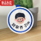 真智力原创定制姓名字贴钥匙扣幼儿园包包刺绣挂件儿童书包防走丢挂牌 齐肩短发女孩[双面]备注内容