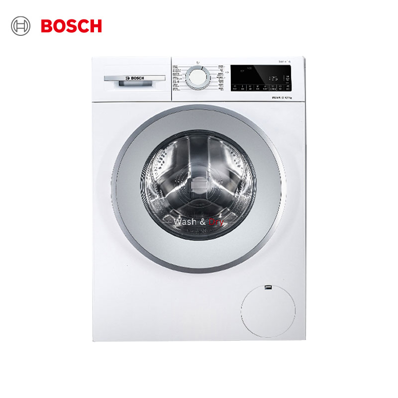 博世(BOSCH)10公斤滚筒洗衣机洗烘一热风除菌清新 白色