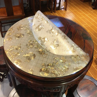 定制圆桌桌布PVC透明磨砂餐桌圆形台布防水防油免洗彩色茶几垫