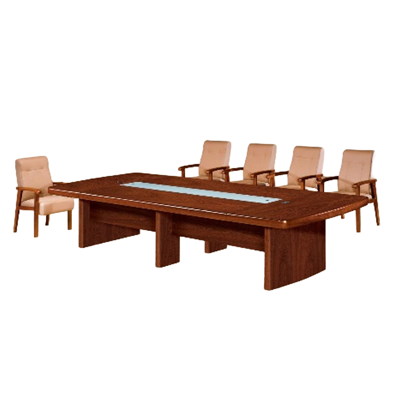 大央会议桌H-7135 3500W*1300D*760H办公家具会议桌长方形大型长桌简约现代会议室洽谈桌