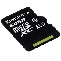 金士顿(Kingston)64GB SD卡 80MB/s TF(Micro SD)Class10 UHS-I 相机存储卡