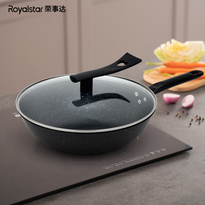 荣事达(Royalstar) 家用厨房炒菜不粘锅少油烟麦饭石节能炒锅 RG-086SN