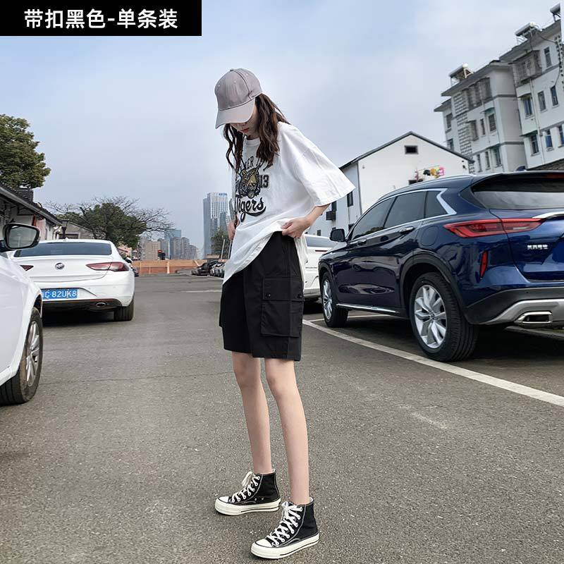 樵JIAO工装短裤女宽松薄款运动直筒休闲裤潮019-RT-Y867