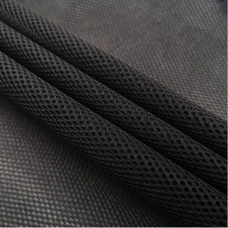 三明治三层网布夹层网眼布汽车座套面料3d透气网布床围沙发鞋布料白色