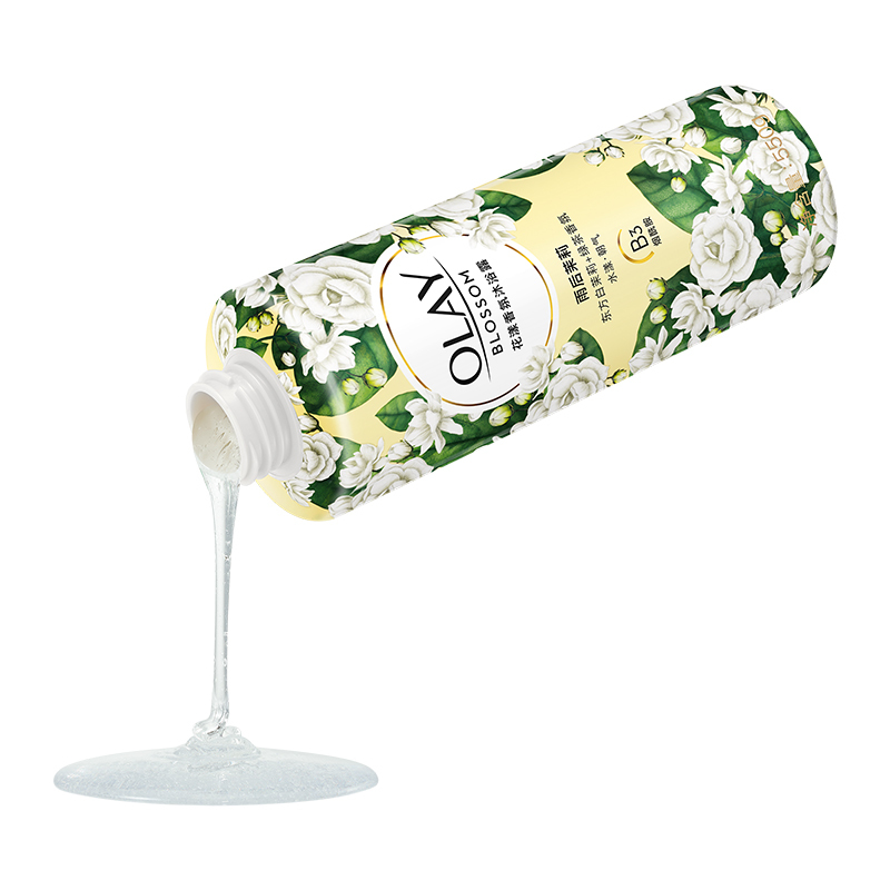 玉兰油OLAY 花漾香氛小花瓶沐浴露雨后茉莉550g 东方白茉莉+绿茶香氛 水漾 朝气 b3烟酰胺