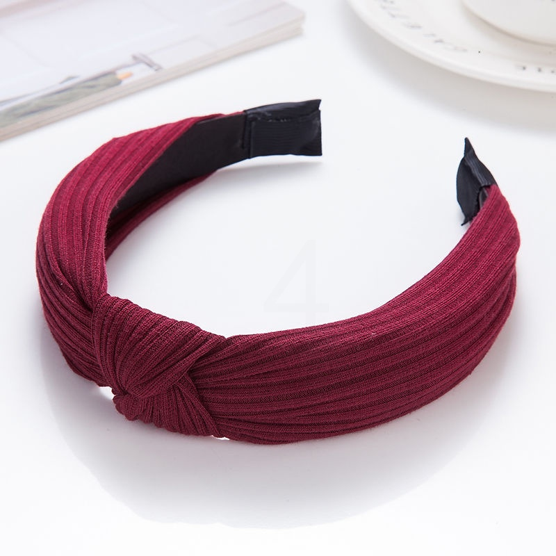 22酒红色单件洗脸束发带仙女学生少女百搭森系超仙韩国简约头带发箍