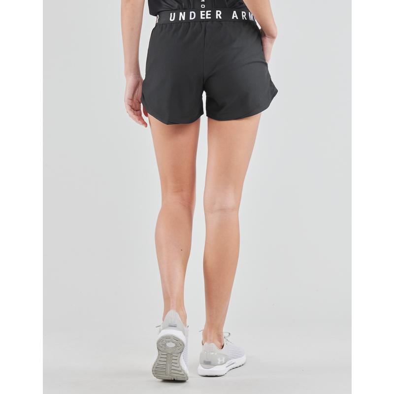 Under Armour安德玛运动短裤女透气舒适轻便百搭黑色简洁经典高清大图
