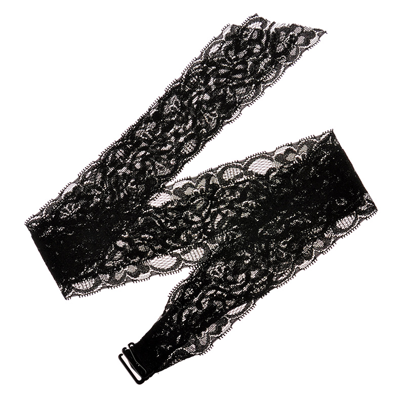 内衣肩带女内衣带夏季文胸带子布蝴蝶结美背胸罩挂脖可外露 黑色蕾丝