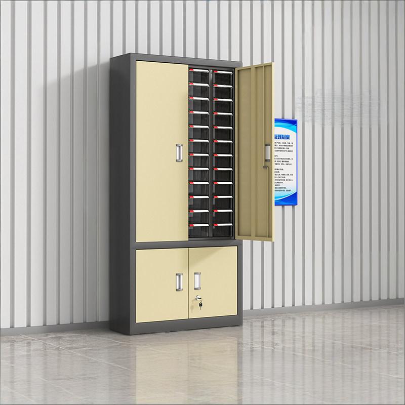 鑫环境 48抽带门+二挡 零件收纳柜 单位:台 22*60*134CM (抽屉颜色 蓝色/透明)