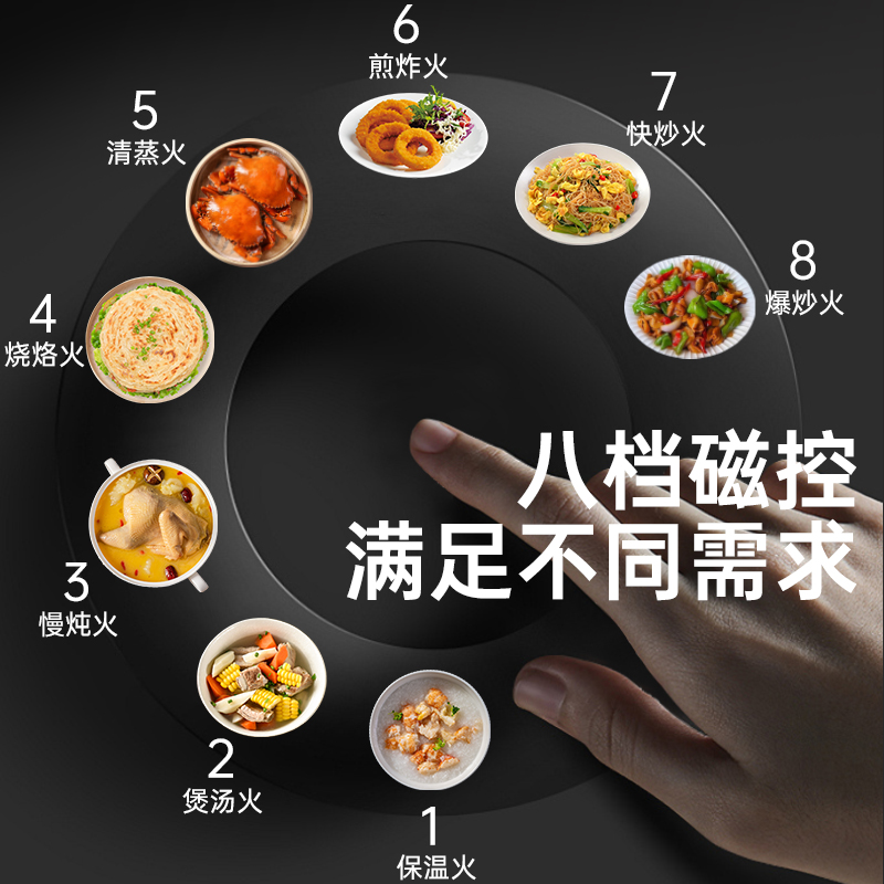 意黛斯 商用电磁大锅灶 食堂厨房大功率电磁小炒炉电磁灶YDSG-12XC2-40110双头单尾小炒12kW高清大图