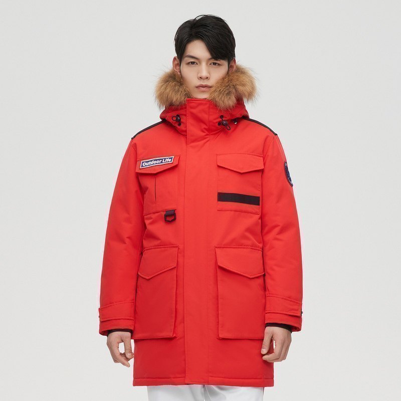 波司登官方旗舰店正品2021新款极寒系列中款毛领冬季鹅绒羽绒服
