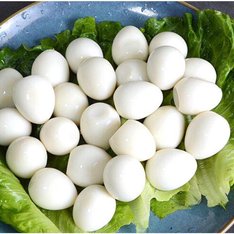 去壳新鲜清水鹌鹑蛋2.7kg火锅商用关东煮炸串串香麻辣烫餐饮食材