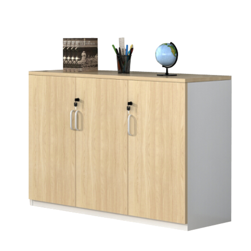 瑞丰杰木质三门储物柜资料柜文件矮柜rjg052