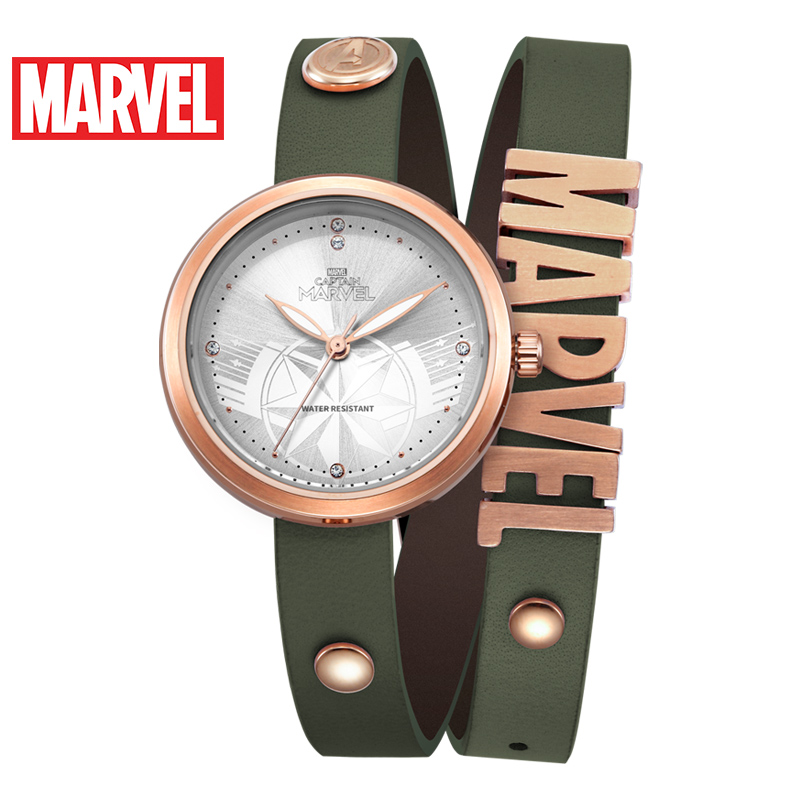 迪士尼(Disney)漫威惊奇队长手表女学生正品时尚个性潮环形2019电影同款女士手表