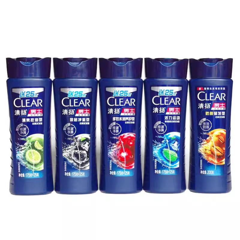 清扬去屑洗发露175g洗发水养根韧发控油清爽洗头膏活力运动中瓶装 活力运动 175克高清大图