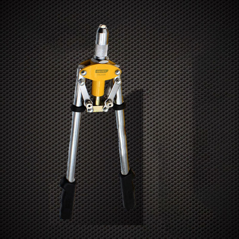 得力delidl2320双把手动省力拉铆枪铆钉枪手动抽芯枪430mm