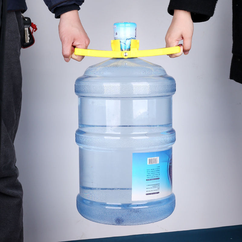 新款提水神器桶装矿泉水厨房省力提桶器水桶手提水桶家用加厚专用-白绿1个;提桶器高清大图
