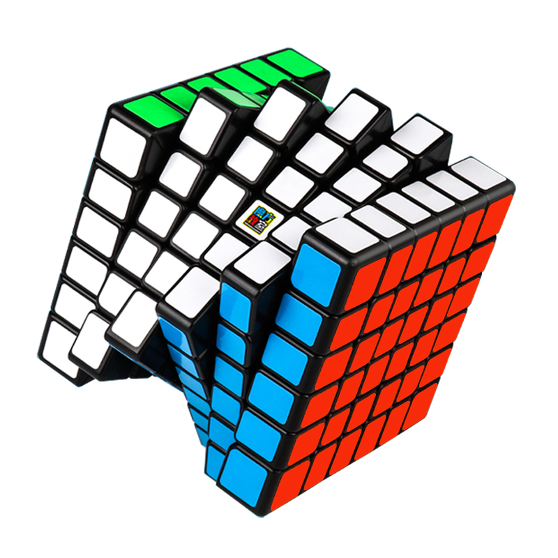 魔方教室6阶魔方六阶贴纸魔方黑底顺滑比赛专