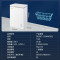 美的(Midea)100升家用小冰柜 冷藏冷冻转换 一级能效 单温冷柜 顶开门 节能安静 BD/BC-100KMD(E)