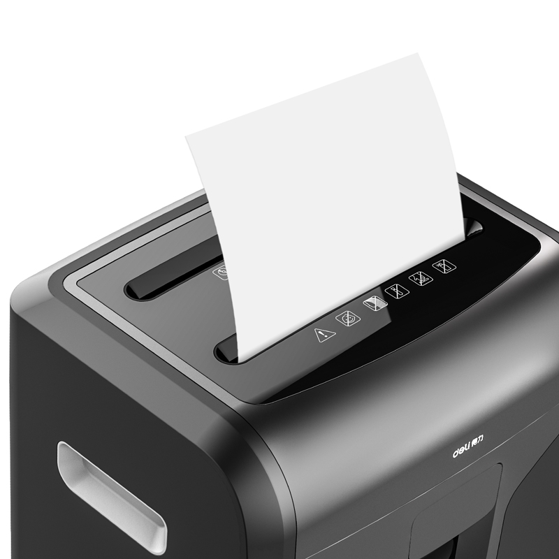 得力(deli)34250碎纸机四级保密文件粉碎机31L商用办公大型电动碎纸机 深灰高清大图