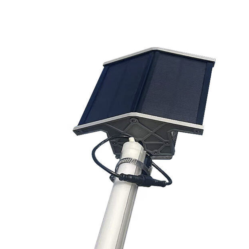 倬屹(ZHUOYI)ZWJ004 DC3.7V 6W IP66 LED 太阳能斜拉线警示灯 黑色高清大图