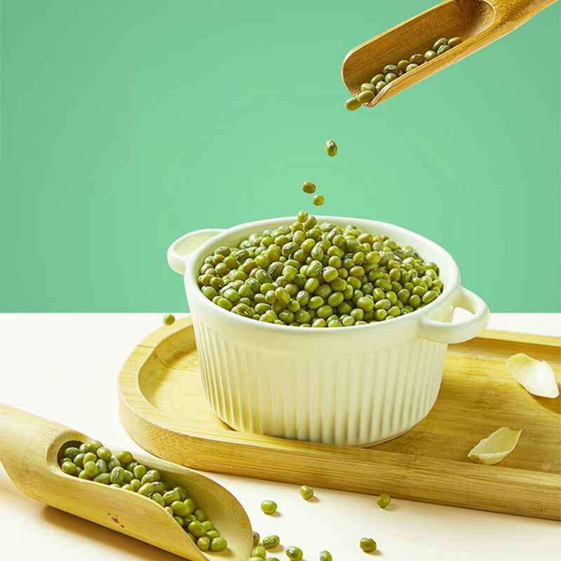 燕之坊绿豆色泽油亮颗粒圆润豆大均匀皮薄沙糯草原巨峰460g高清大图