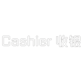Cashier 收银 双层水晶字H100 欧邦标识
