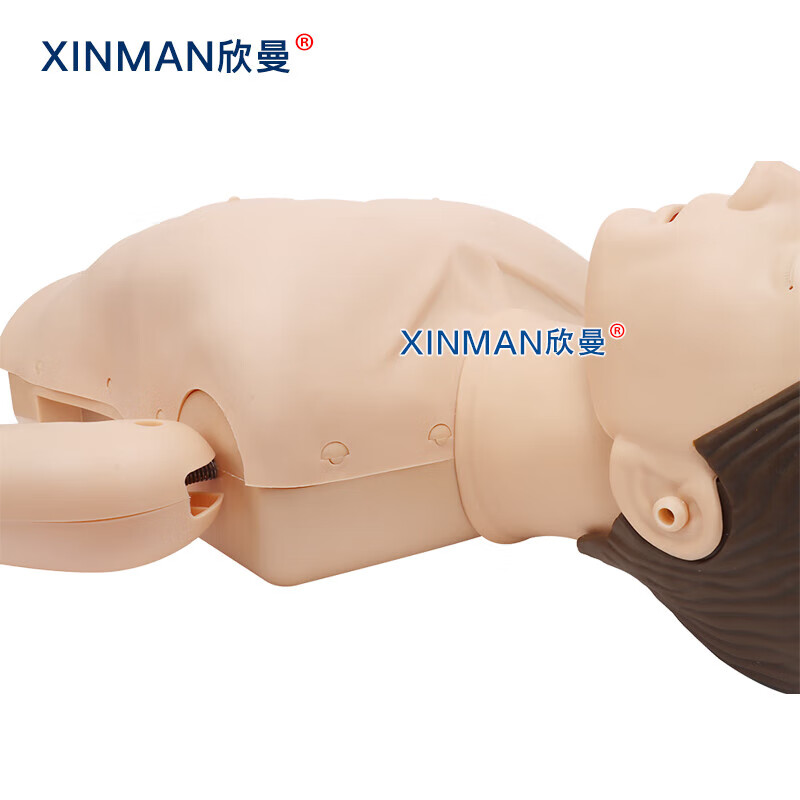欣曼科教 全身心肺复苏模拟人 医学教学CPR急救人工呼吸心脏按压训练人体模型 XM-CPR481高清大图