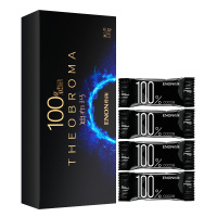 怡浓 纯可可脂 可可100黑巧克力120g(约22块) 逆天苦 黑巧克力 礼盒装 零食 抖音零食糖果