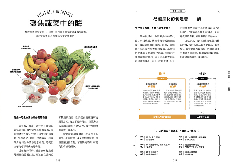 [正版]蔬菜 饮食手帐系列 108种蔬菜的吃法 四季蔬菜百科 27款绿色健康食谱 素食主义 健身餐 时令蔬菜菜谱 家庭高清大图