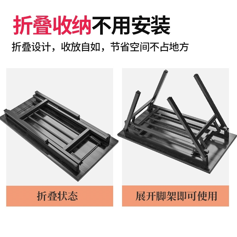 家用电脑桌台式床边桌卧室升降推拉移动单人小型折叠铁式铁架游戏