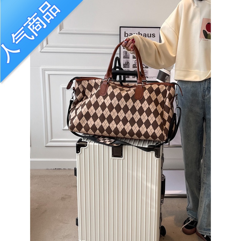 封后手提旅行包大容量女感健身包外出旅游待产收纳包短途行李包袋旅行包男女高清大图