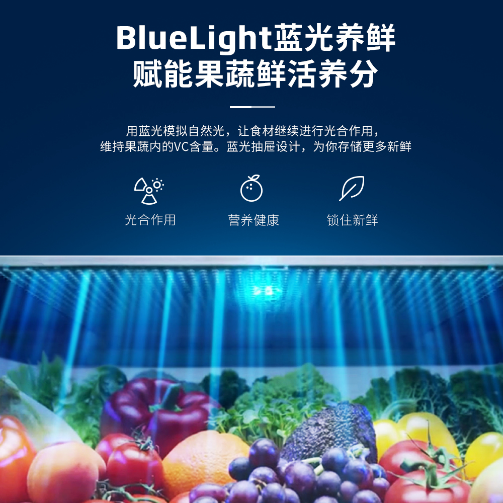 倍科(beko)十字对开门冰箱 大容量 光合养鲜 风冷无霜 双重抗菌除味 三挡变温室 GNE0540BG高清大图