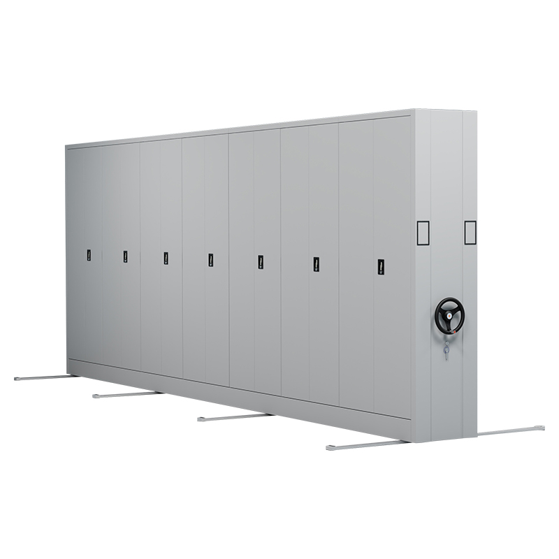 臻远 ZY-MJJA-28 手摇密集架移动档案柜钢制轨道密集柜 通门 一列7组