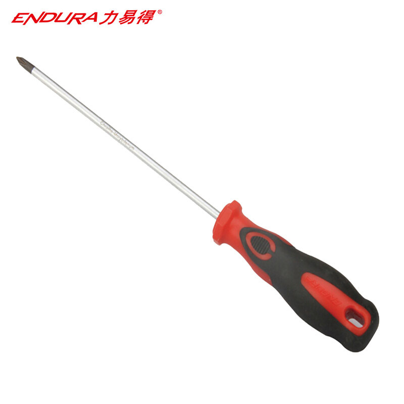 力易得(ENDURA)十字型橡塑柄螺丝批 磁性螺丝刀 #0x100mm 货号E6573(5把起订 拍少不发货不零售)